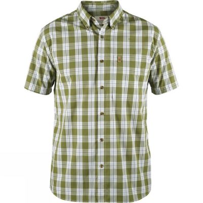 Camisa Fjallraven Övik Button Down Hombre - Verde - Chile PKJ509674